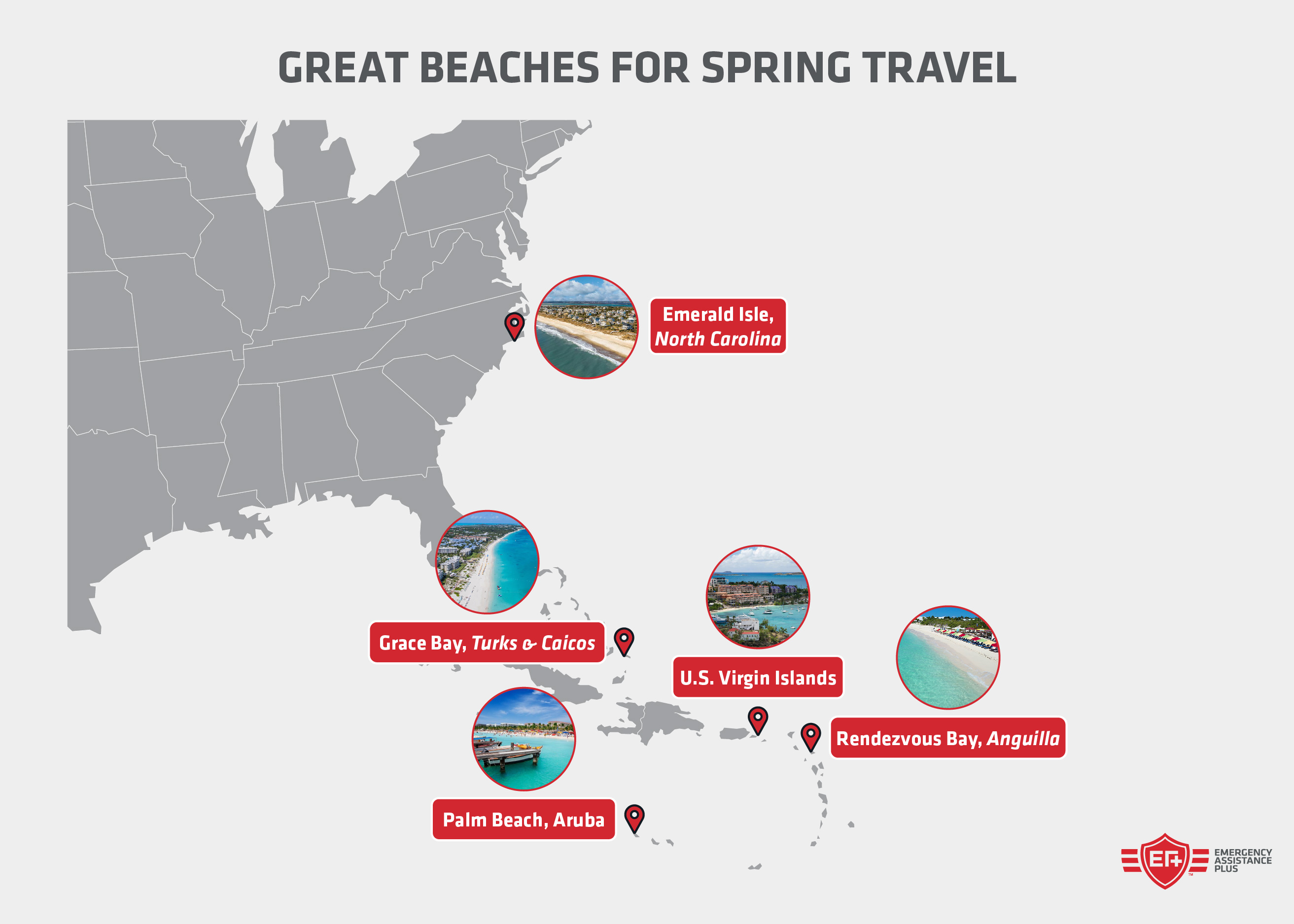 spring travel beaches